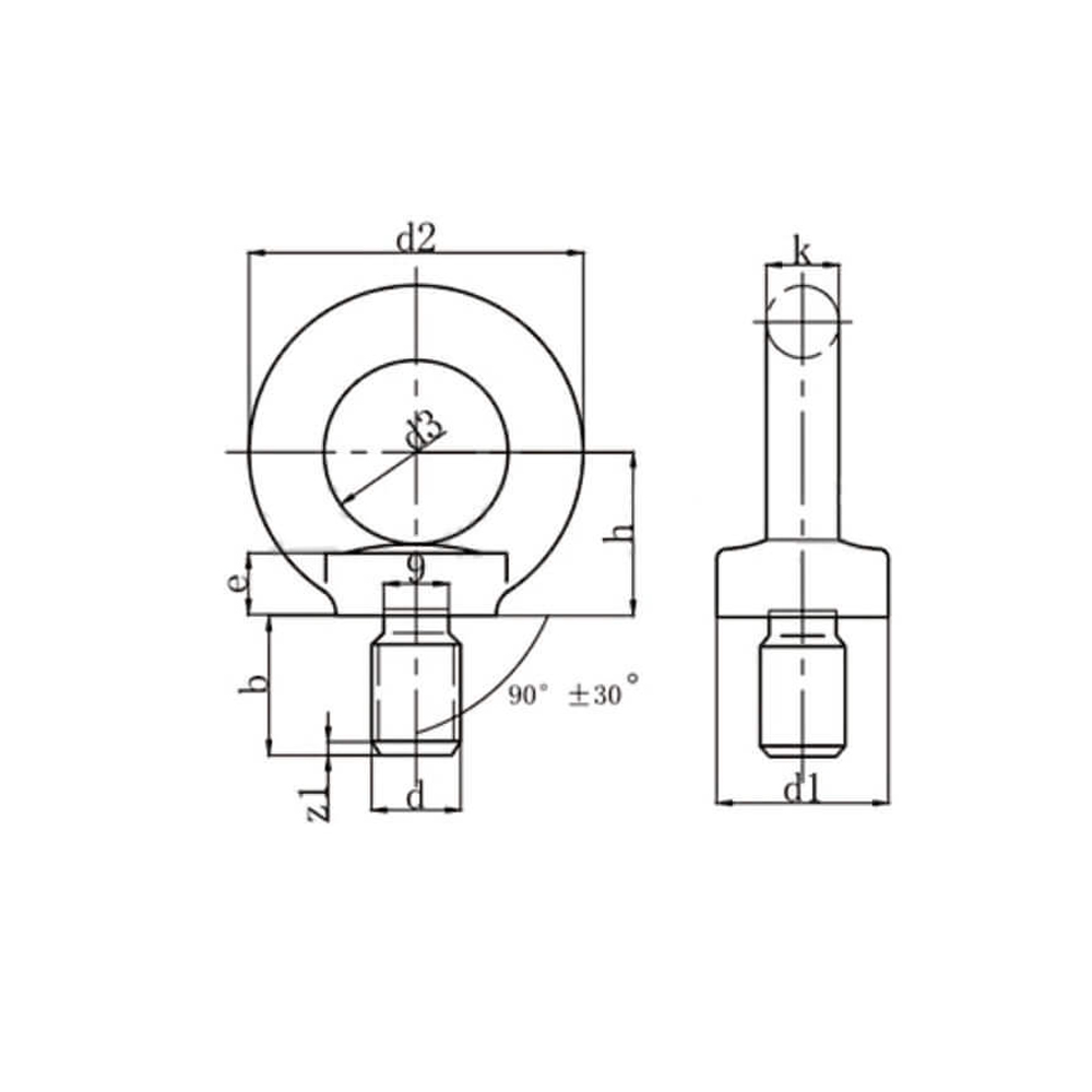 Boulon à œil TP-LIFTING DIN 580